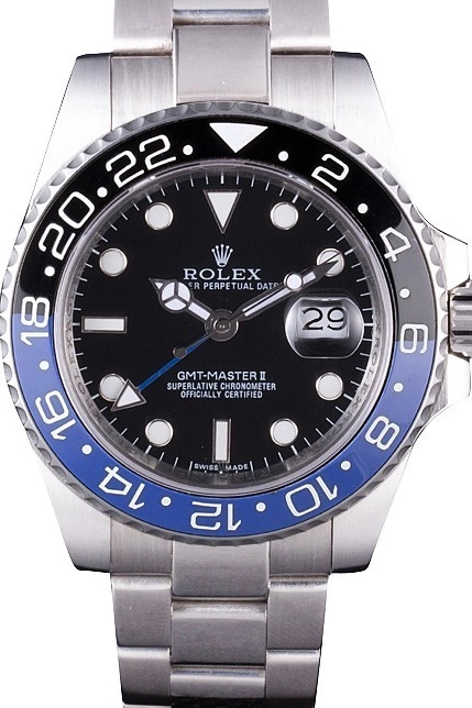 Aaa replica II GMT BLACK BEZEL 621393 rl431 Rolex 2013 MASTER BLUE 0619